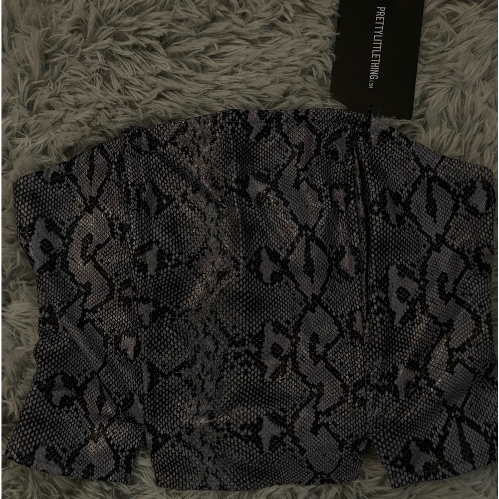 Purple Snake Print Top